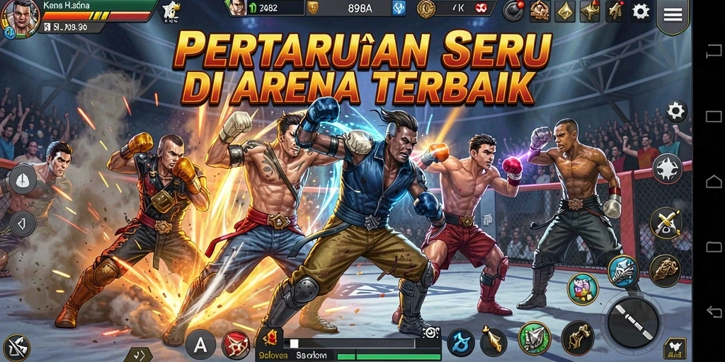 Tampilan menarik dari pertarungan memukau di 898A.