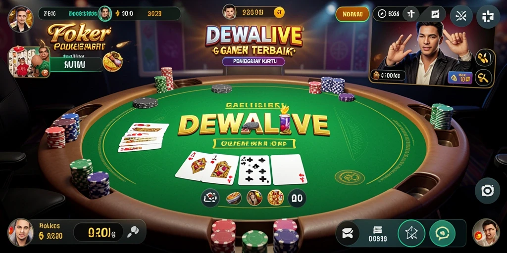 Gameplay seru DEWALIVE dalam permainan Poker.