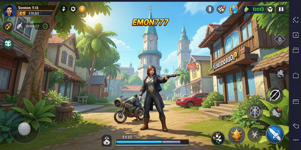 Screenshot EMON777 menampilkan gameplay interaktif yang mendalam.
