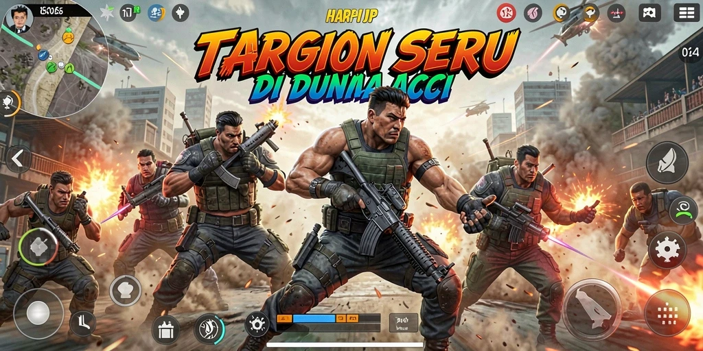Tampilan aksi seru dalam gameplay HARAPJP yang memukau.