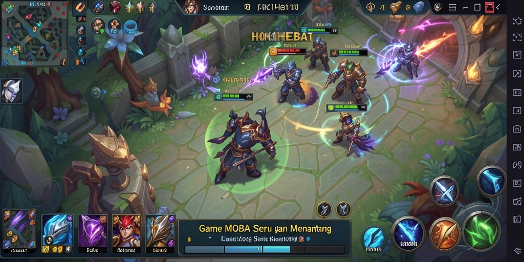 Gameplay HOKIHEBAT yang cepat dan penuh strategi.