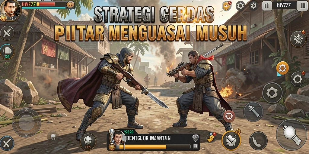 Tampilan gameplay HW777 yang menegangkan dan strategis.