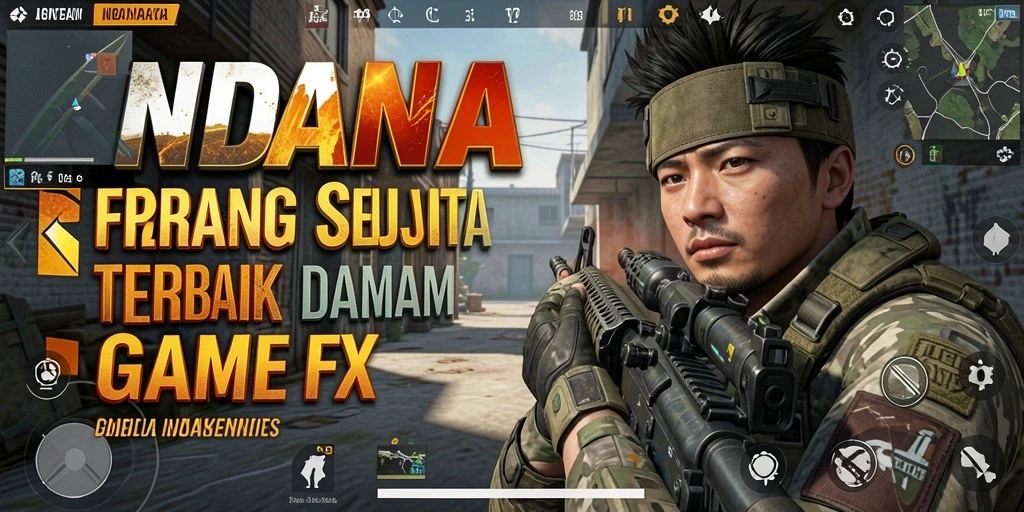 Screenshot gameplay <strong>INDAAA</strong> menunjukkan aksi tembak-menembak yang intens.