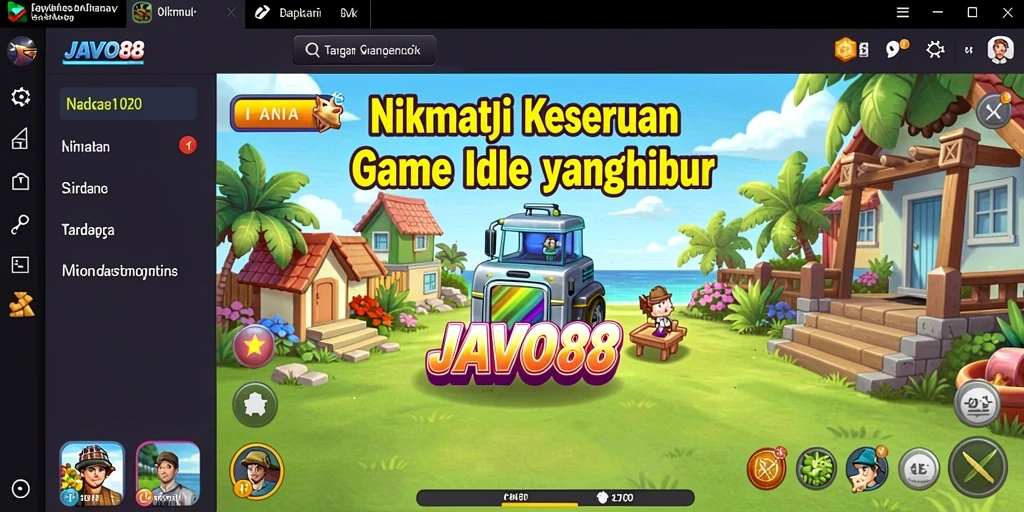 Screenshot utama yang menunjukkan gameplay Idle di JAVO88.