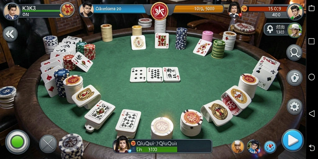 Screenshot gameplay QiuQiu K3K3 yang seru dan menarik.