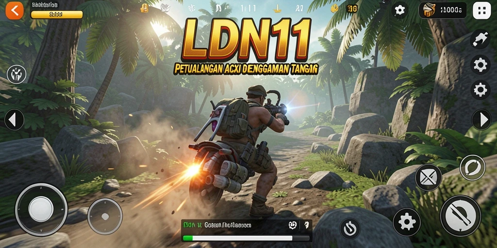 Tangkapan layar menampilkan pertarungan intens dalam LDN11 dengan grafis yang luar biasa.