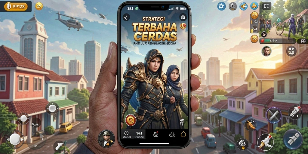 Tangkapan layar gameplay PP123 menunjukkan pertempuran taktis yang seru dan mendebarkan.