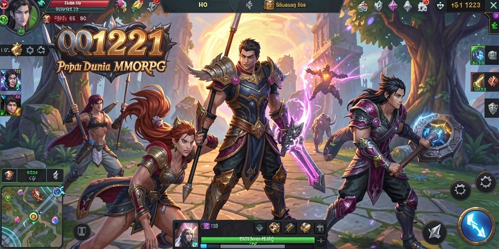 Tampilan dinamis gameplay QQ1221 yang menakjubkan.