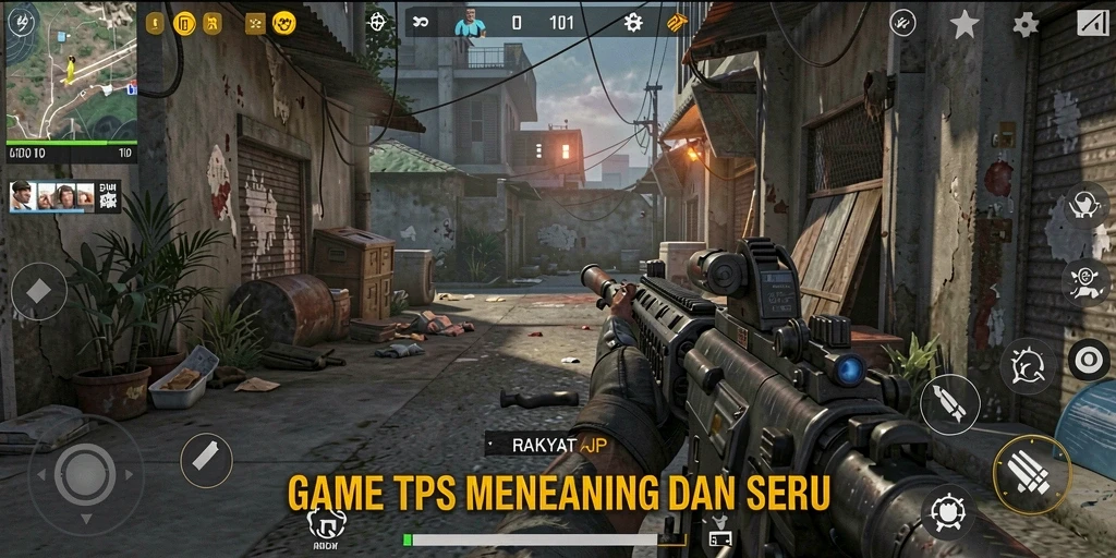Tampilan gameplay seru dan mendebarkan dari RAKYATJP.