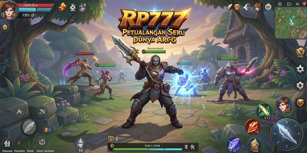 Tampilan gameplay seru dengan pertarungan epik dan petualangan mendebarkan.