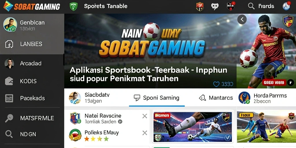 Screenshot gameplay SOBATGAMING yang menunjukkan fitur taruhan langsung.
