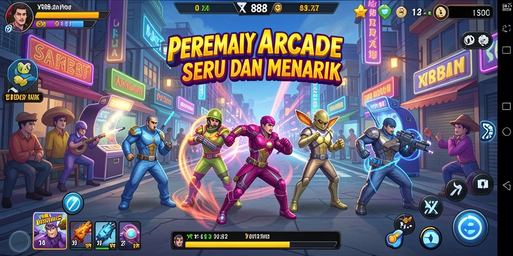 Tangkapan layar menunjukkan aksi seru dan grafis colorful dari XR88.